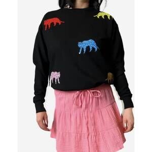 NEW STYLE REFORM poppy ultra chic sweatshirt in multi color cheetahs